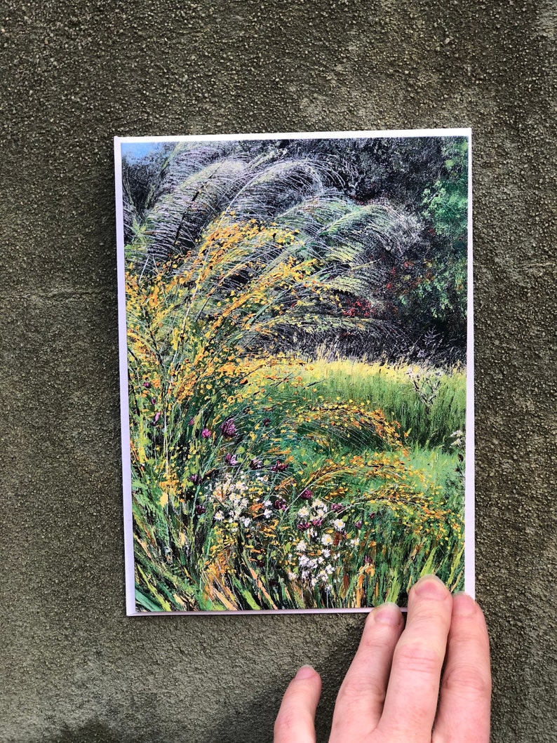 Backyard Goldenrod in October : Blank Greeting Card image 2