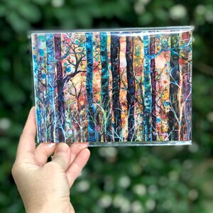 Boxed Gift Set of 4 Forest Art Prints: 5 x 7 Inch Landscape Artwork image 8