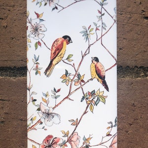 Two Little Birds Ceramic Tile 3 x 6 inches : Indoor and Outdoor Use, Decorative Tiles