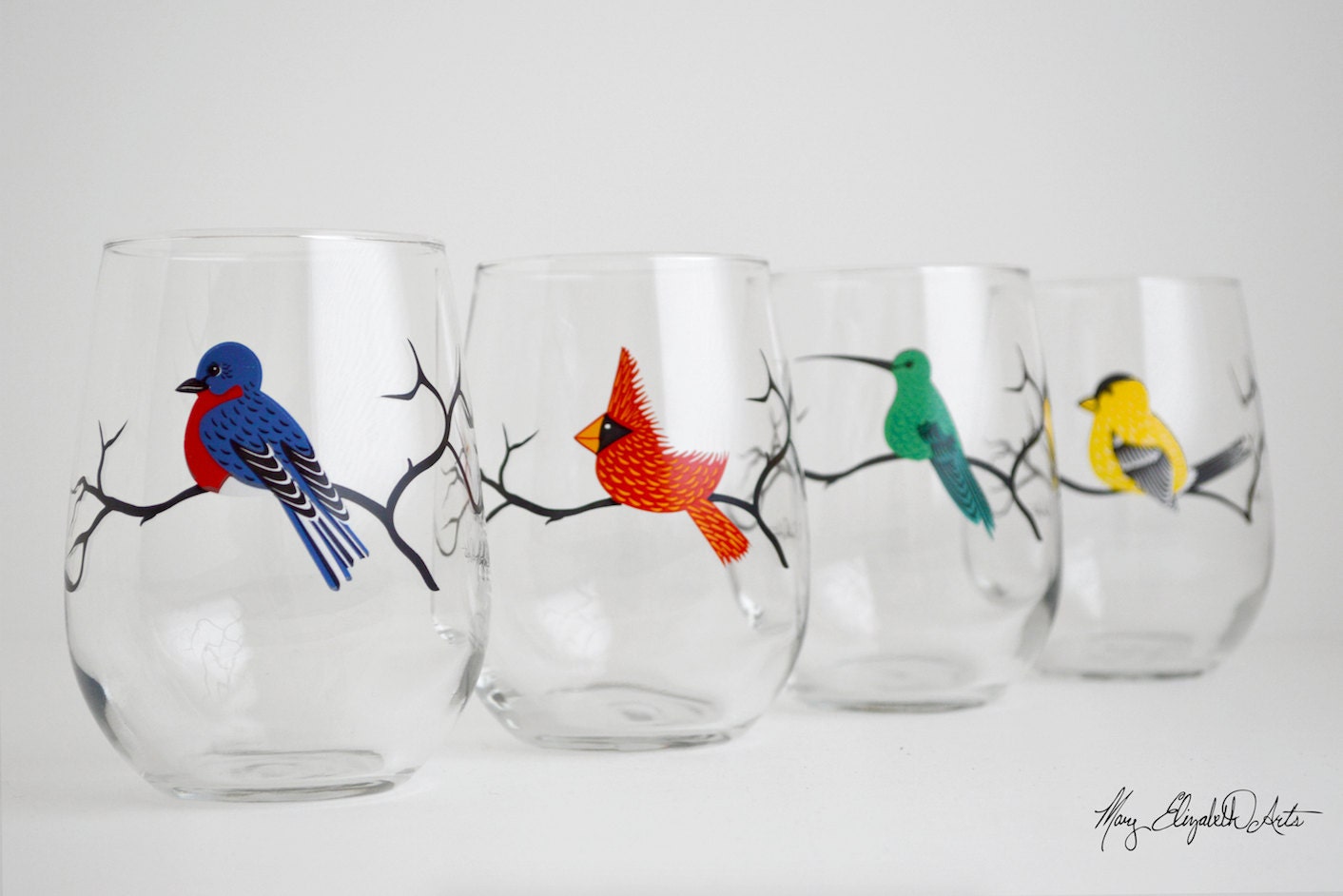1pc red wine tumbler bird cocktail glass modern wine glasses Glass Cup Bird