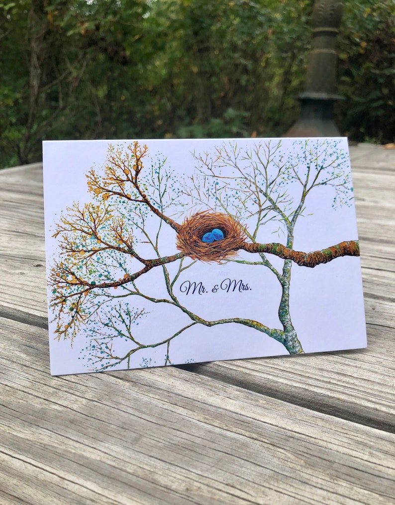 Bird Nest Wedding Card : Greeting Cards image 8