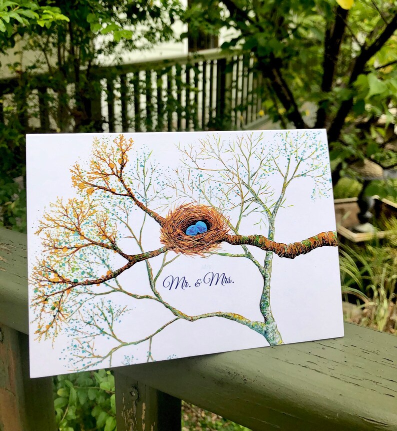 Bird Nest Wedding Card : Greeting Cards image 3