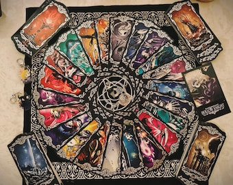 Hollow Knight Tarot Cards 78 Card Deck | Fan Made Tarot Set 17.5x8cm | Perfect Gift for Hollow Knight Fans, Gamers, and Tarot Readers