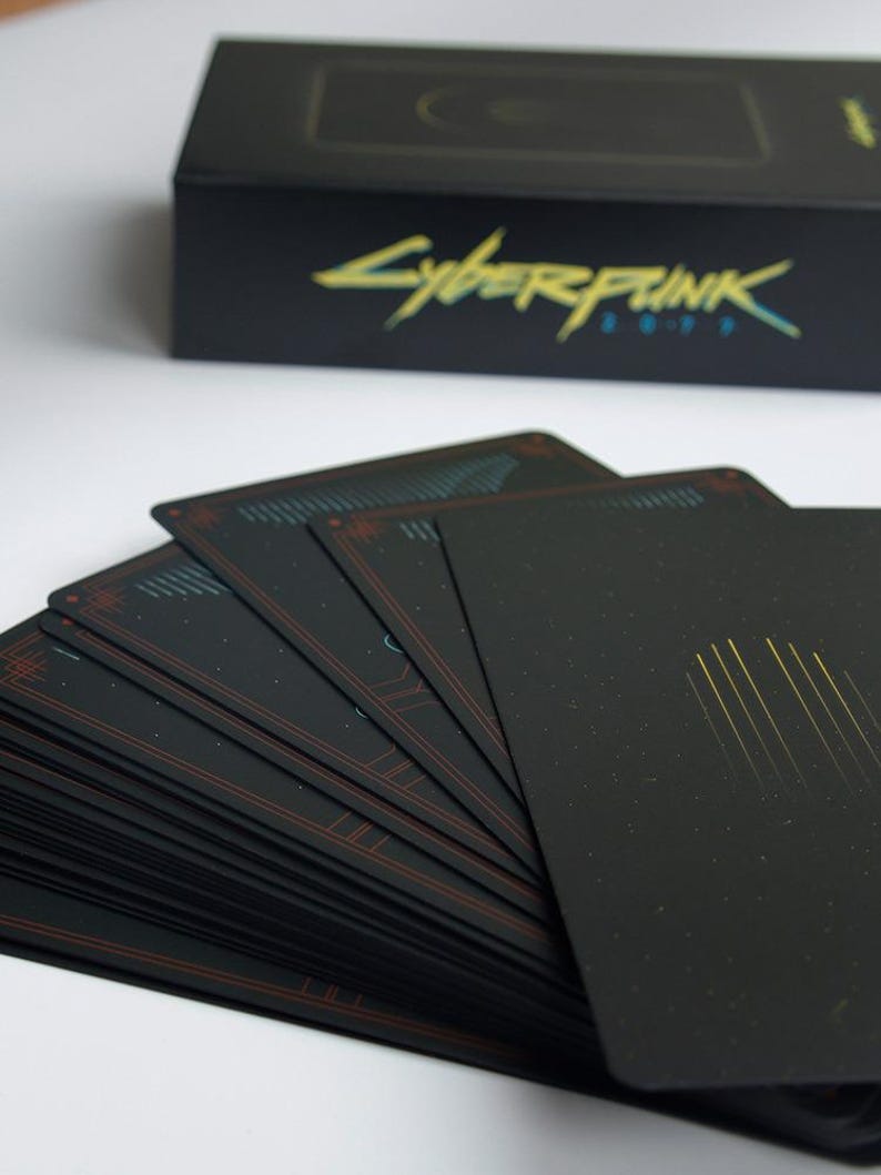 a bunch of cards sitting on top of a table