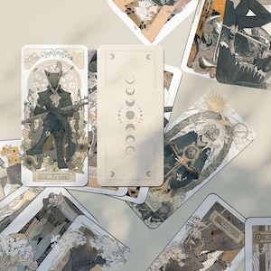 Set di carte dei tarocchi artigianali ispirate ad Assassin's Creed, Bloodborne, Dark Souls ed Elden Ring: regalo perfetto per i fan