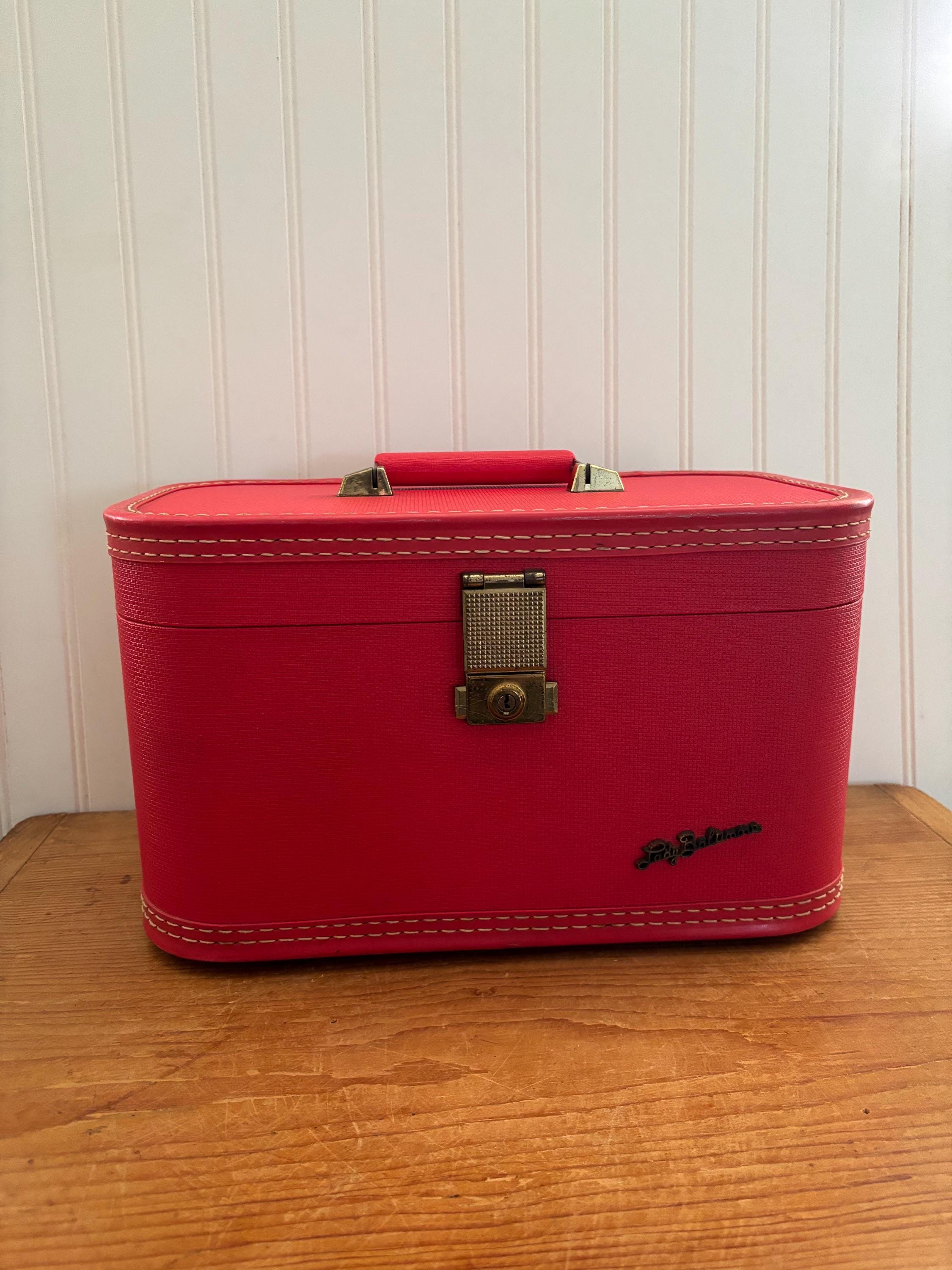 Vintage Lady Baltimore Train Case Red 1950's MCM Travel Case - Etsy