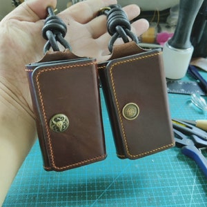 Cartera para moscas, Cartera de cuero personalizada para moscas, Cartera para pesca con mosca, Estuche para señuelos de pesca