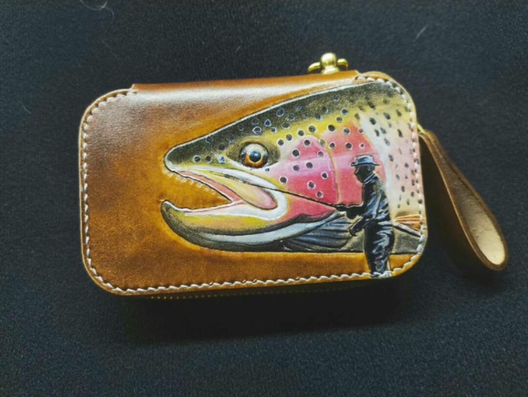 Fly Wallet, Personalized Fly Wallet, Fly Fishing Wallet, Fishing Lure ...