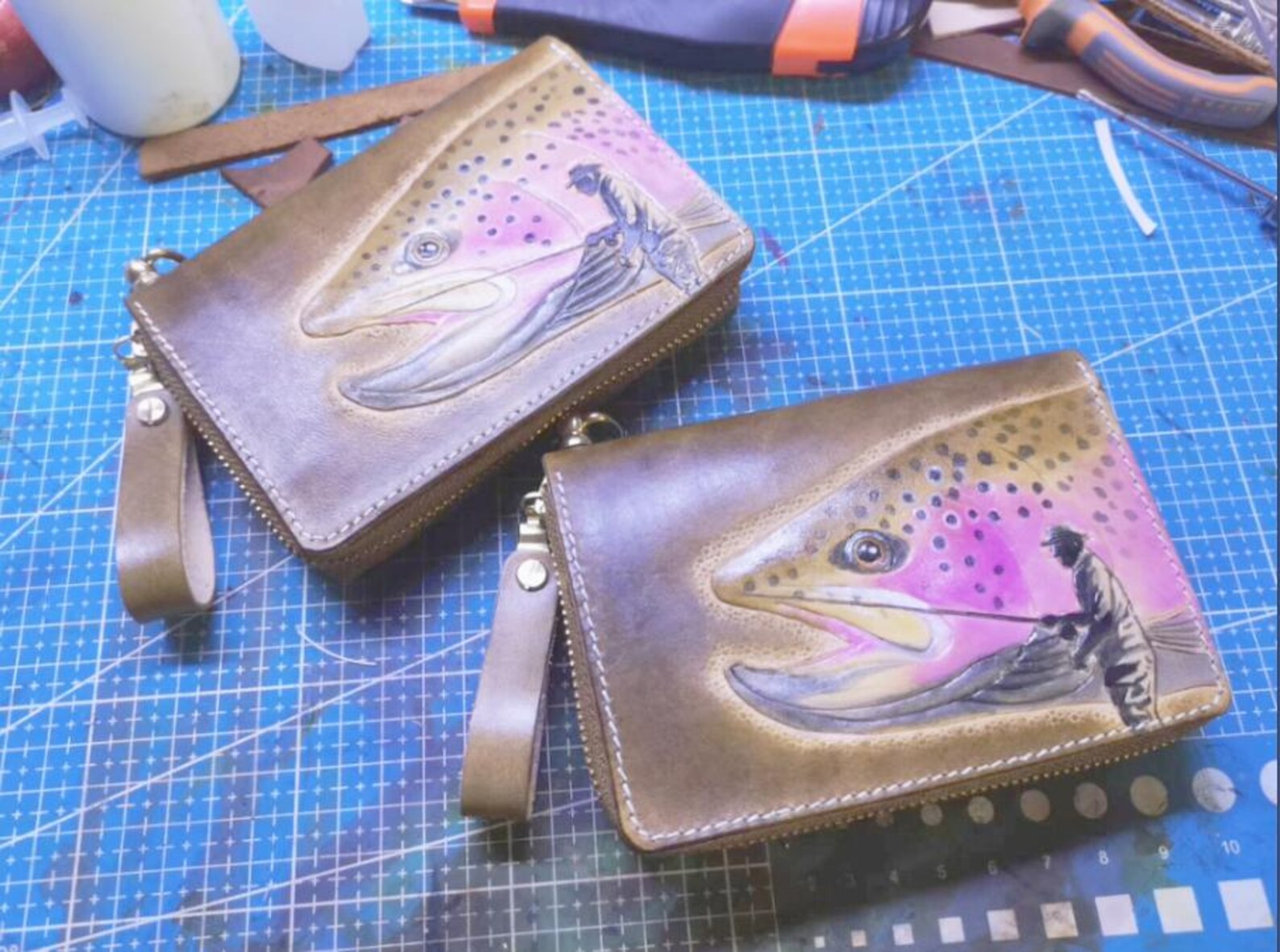 Fly Wallet, Personalized Fly Wallet, Fly Fishing Wallet, Fishing Lure ...