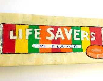 Life Savers Candy Acrylic Painting