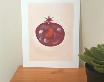 Pomegranate Fruit Print, 8x10