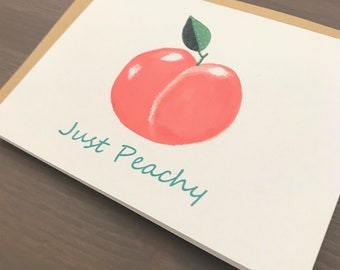 Peach Note Card