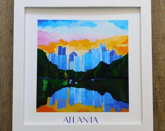 Atlanta Skyline Print