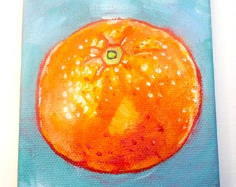 Orange Acrylic Painting