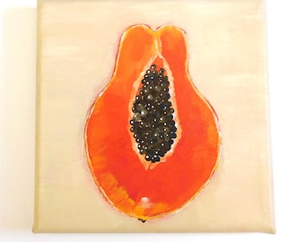Papaya Acrylic Painting