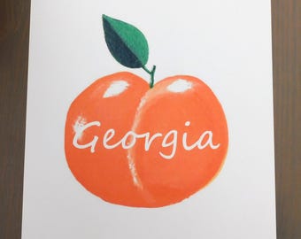 Georgia Peach 8 x 10 Print