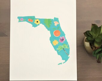 Florida Acrylic 8 x10 Print