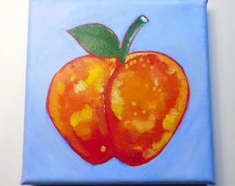 Peach Acrylic Painting