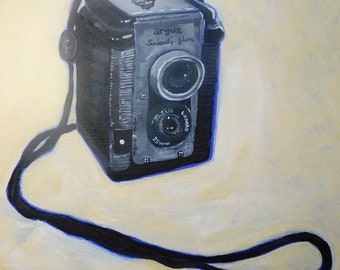 Argus Seventy-Five Vintage Camera Painting