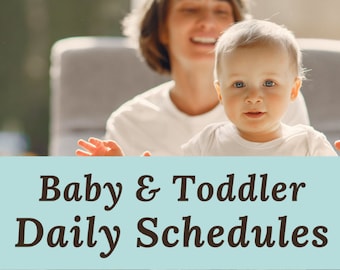 E-boek met dagelijkse schema's voor baby's en peuters en dutjesroutine