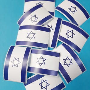 Sticker 10 stuks Israëlische vlagsticker patriottisch Israël - gratis EU-verzending!
