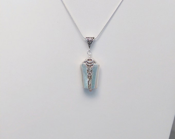 Spring Garden Pattern 1949 upcycled knife handle bell necklace!
