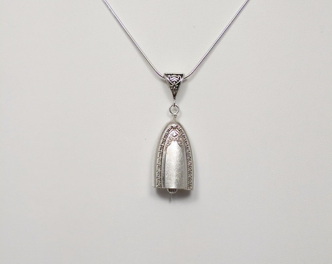 Ramona upcycled knife handle bell necklace!  Original monogram.