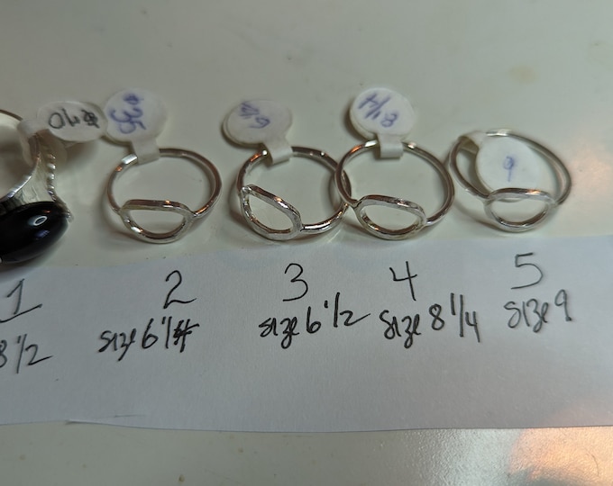 Ring Sale! 20%OFF Retail price!   Since I've retired from most art festivals these need homes (fingers)! All solid sterling.