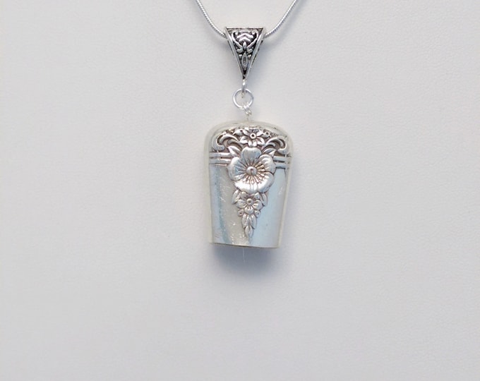 Spring Charm Pattern 1950 upcycled knife handle bell necklace!