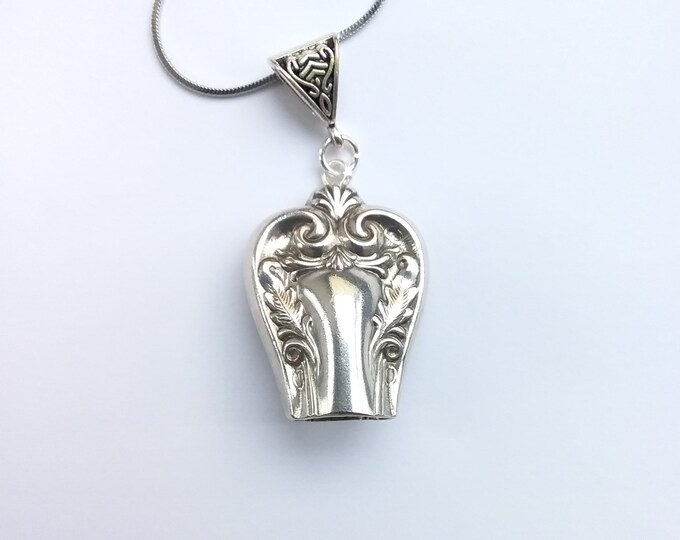 Queen  Elizabeth 1908 upcycled knife handle bell necklace!