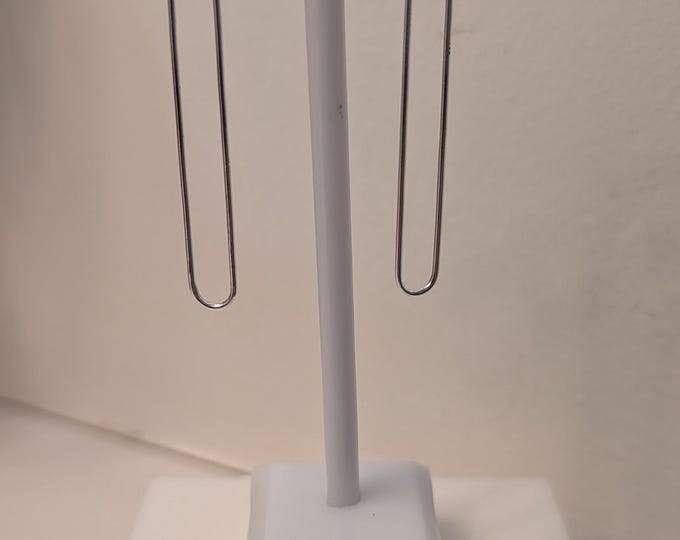 Lightweight single paperclip earrrings.  Larger/bigger wire available on request.