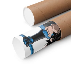 Titans Comic Art Print – superheld wanddecoratie, Titans poster, moderne stripkunst, DC-geïnspireerde illustratie, ingelijste print afbeelding 4