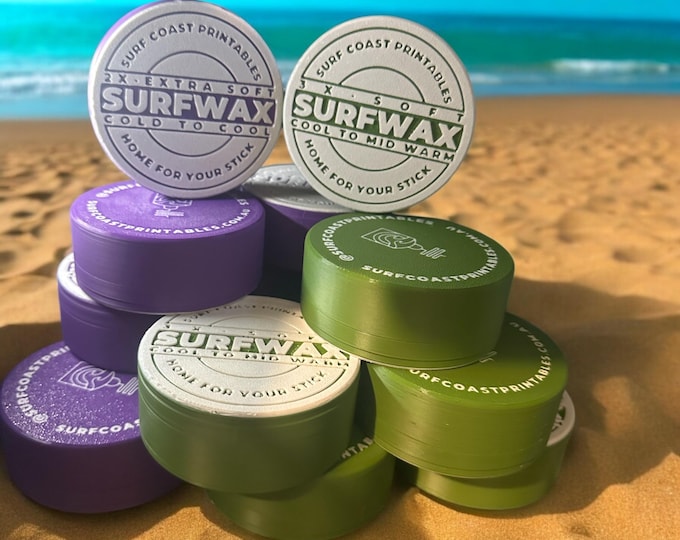 SURFWAX Container: Durable Sand-Free Surfboard Wax Storage