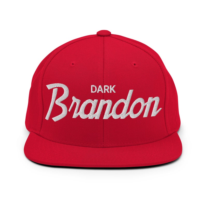 Dark Brandon Vintage Sports Script Snapback Hat - Etsy