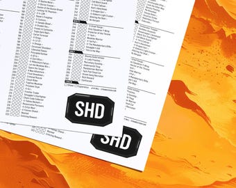 Star Wars Unlimited SHD Set Checklist: Minimalist Card List (PDF Digital Download)