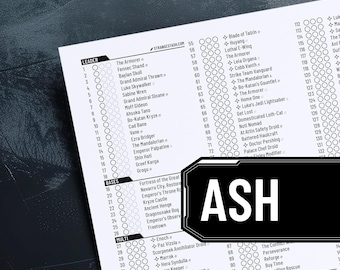 Lista kontrolna Ashes of the Empire ASH SWU Star Wars Unlimited PDF (zestaw 8)