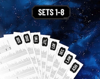 Star Wars Unlimited Checklist Printable Card List Minimal SWU Binder (Pdf Digital Download) Playset Masterset BUNDLE SETS 1-8