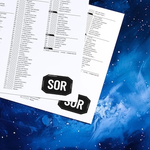 Lista de verificação da centelha da rebelião SWU Star Wars Unlimited Lista de cartões mínimos para impressão (download digital em PDF) para o conjunto 1 (conjunto Play & Master)