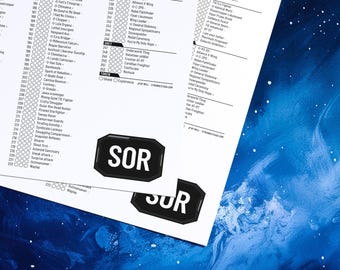 Star Wars Unlimited Checklist: Spark of Rebellion Set 1 (PDF Digital Download)