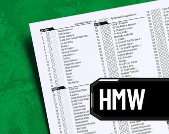Homeworlds HMW Checklist Star Wars Unlimited SWU PDF (Set 9)