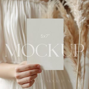 Minimale Einladung Mockup, Hochzeitseinladung Mockup, Hochzeitskarte Mockup, Hochzeit Mockup Boho, 13x18 Karte Mockup, Hochzeit Briefpapier Mockup