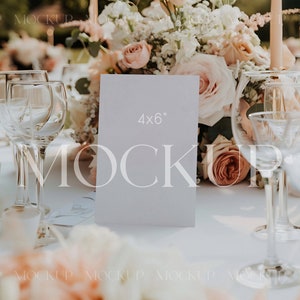 Maquete de menu 4x6, maquete de cartão de mesa, maquete de cartão 4x6, maquete de proporção 4x6, maquete de menu de casamento, maquete de casamento, maquete de papelaria de casamento