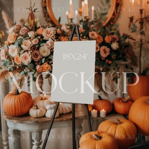 18X24 Sign Mockup, Wedding Welcome Sign Mockup Psd, Welcome Sign Mock Up, Garden Sign Mockup, Wedding Easel Mockups, Autumn Mockups