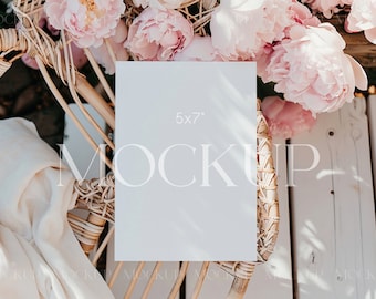 5x7 Card Mockup, Greeting Card Mockup, Wedding Invitation Mockup, Wedding Mockups, Wedding Stationery Mockup, Invitation Mockups PSD