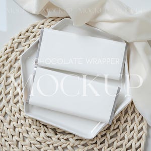 Chocolate Wrapper Mockup, Chocolate Bar Wrapper Mockup, Candy Wrapper Mockup, Mockup For Party Favors, Mockup For Candy Bar Wrappers