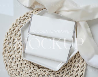 Chocolate Wrapper Mockup, Chocolate Bar Wrapper Mockup, Candy Wrapper Mockup, Mockup For Party Favors, Mockup For Candy Bar Wrappers