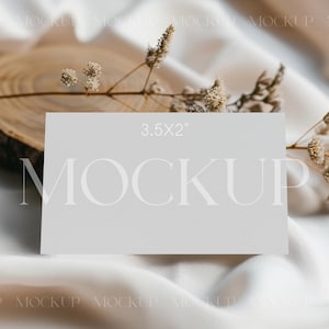 3,5x2 Cartão Mockup, Cartão de Lugar de Casamento Mockup, Cartão de Nome Mockup, Cartão de Mesa Mockup, Cartão de Buffet Mockup, Cartão de Tenda Mockup, Rótulo de Comida Mockup