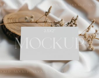 3.5x2 Card Mock, Wedding Place Card Mockup, Name Card Mockup, Table Card Mockup, Buffet Card Mockup, Tented Card Mockup, Food Label Mock Up