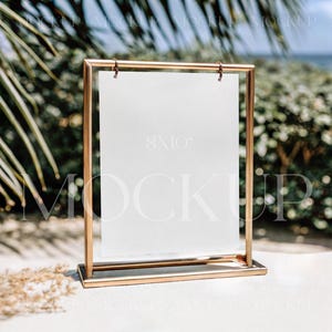 Bridal Table Sign Mockup, Wedding Bar Menu Mockup, Editable 8x10 Frame Mockup, PSD Drink Sign Mockup, Table Number Mockup, Framed Sign Mock