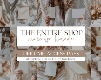 Entire Shop Bundle, Whole Shop Mockup Bundle, 5x7 Card Mockup, Whole Shop Bundle, Party Shop Mockup, Whole Shop Card Mockup, Wedding Mockups